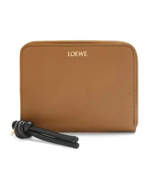 Loewe | Leather Knot Zip-Around Wallet 