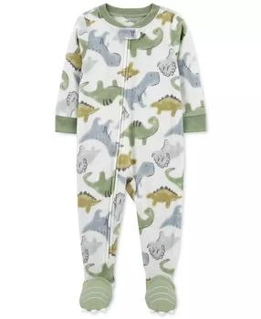 Carter's | Baby Boy Dinosaur Printed Fleece Zip One-Piece,商家Macy's,价格¥95