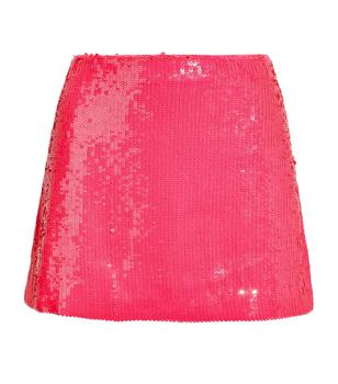 Alice + Olivia | Sequinned Rubi Mini Skirt商品图片,