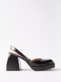 推荐Bulla Jones 65 slingback leather pumps商品