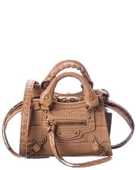 巴黎世家包双肩包, Balenciaga | Balenciaga Neo Classic Super Nano Croc-Embossed Leather Shoulder Bag商品图片 8.4折