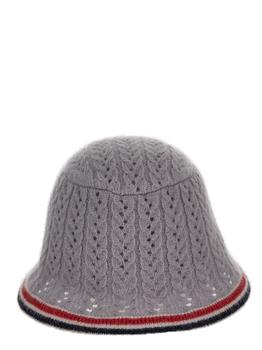 Thom Browne | Thom Browne Cable-Pointelle Knitted Bucket Hat商品图片,6.4折起