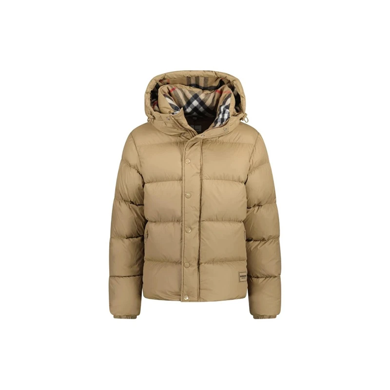 Burberry | BURBERRY博柏利 时尚冬季保暖长袖连帽羽绒服 80910931 男女同款情侣款 驼色,商家VPF,价格¥4671
