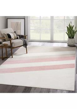 商品Abani Rugs | Deco DEC150A Cream Blush Pink Diagonal Lines Area Rug 7'9" X 10'2",商家Belk,价格¥1480图片