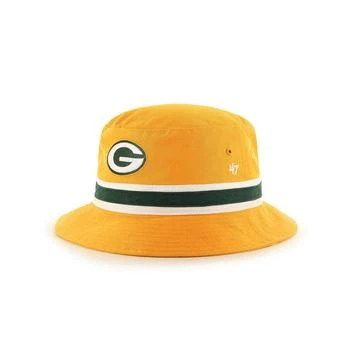 推荐Men's Gold Green Bay Packers Striped Bucket Hat商品