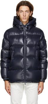 春装moncler羽绒服, Moncler | Navy Down Ecrins Jacket商品图片 