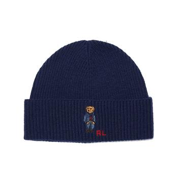 拉夫劳伦帽子新款, Ralph Lauren | Solid Denim Bear Beanie商品图片 额外7折, 额外七折