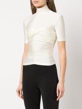 Alexander Wang | T BY ALEXANDER WANG WOMEN MOCK NECK RUCHED BODYCON TOP商品图片,7折×额外8.9折, 额外八九折