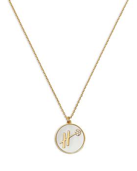Kate Spade | In The Stars Pavé & Imitation Mother of Pearl Zodiac Pendant Necklace in Gold Tone, 17"-20"商品图片,