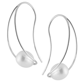Splendid Pearls | Dangling Shepherd Hook 7.5-8mm Pearl Earrings商品图片,2.7折×额外8折, 额外八折