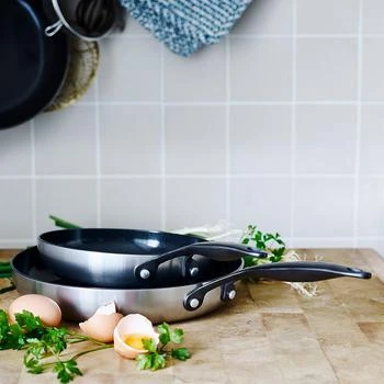 Greenpan | Venice Pro Noir 2-Piece 8" & 10" Ceramic Nonstick Frypan Set,商家Bloomingdale's,价格¥767
