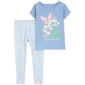 Carter's | Toddler Girls 2 Piece Butterfly 100% Snug Fit Cotton Pajamas,商家Macy's,价格¥83