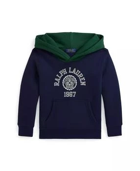 Ralph Lauren | Toddler and Little Boys Logo Color-Blocked Fleece Hoodie Sweatshirt,商家Macy's,价格¥312