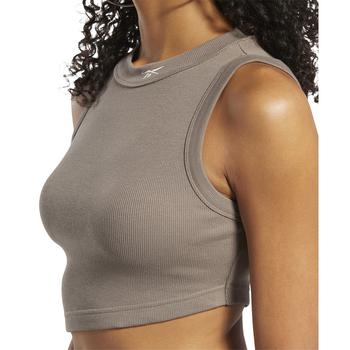 Reebok | Women's Classics Cropped Ribbed Tank Top商品图片,6折