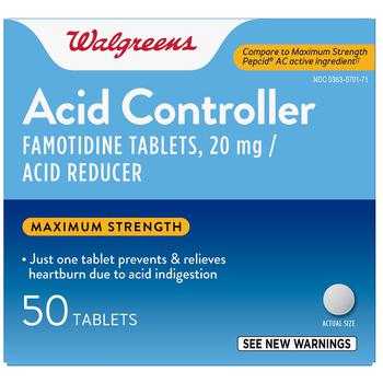 商品Acid Controller Famotidine Tablets, 20 mg,商家Walgreens,价格¥55图片