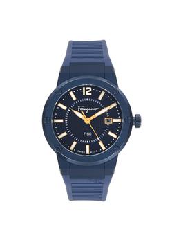 男士休闲菲拉格慕手表, Salvatore Ferragamo | 44MM Stainless Steel & Silicone Strap Watch商品图片 5折×额外9折, 额外九折