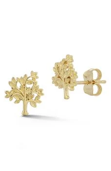 Ember Fine Jewelry | 14K Gold Tree of Life Stud Earrings,商家Nordstrom Rack,价格¥1902