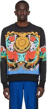范思哲卫衣好用吗, Versace | Black Sunflower Garland Sweatshirt商品图片 3.6折