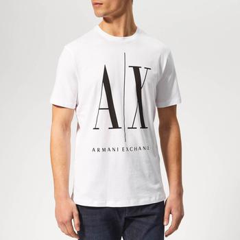 Armani Exchange | Armani Exchange Men's Big Ax T-Shirt - White/Black商品图片,满$75减$20, 满减