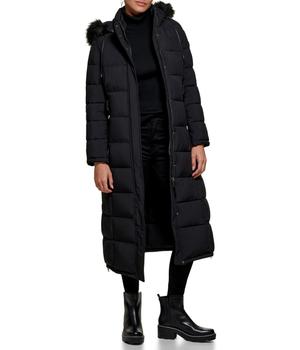DKNY | Faux Fur Hooded Maxi Puffer商品图片,独家减免邮费