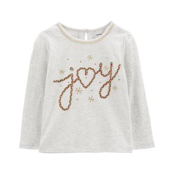 Carter's | Toddler Girls Christmas Joy Jersey T-shirt商品图片,