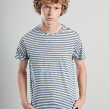 推荐Striped Organic Cotton T-Shirt Chambray L'Exception Paris商品