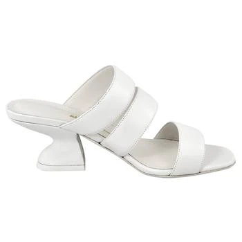 推荐Ladies Steffie White Leather Sandals商品