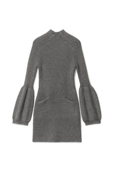 亚历山大王 连衣裙, Alexander Wang | LONG-SLEEVE MINI DRESS IN CASHMERE WOOL商品图片 
