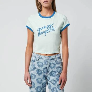 推荐Guess Originals Women's Go Ss Cropped Ringer T-Shirt - Soft Jade商品