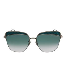 Bottega Veneta | Square-Frame Metal Sunglasses商品图片 1.8折×额外9折, 独家减免邮费, 额外九折