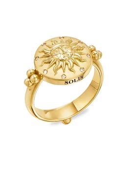 商品Temple St. Clair | Sole 18K Yellow Gold & Diamond Ring,商家Saks Fifth Avenue,价格¥23708图片