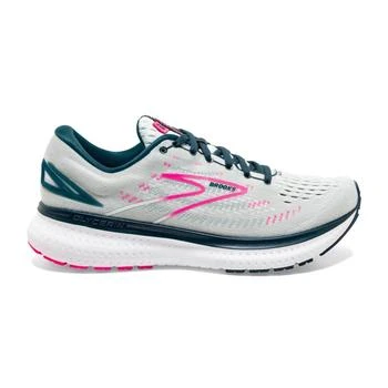 Brooks | Women's Glycerin 19 Running Shoes - B/medium Width In Ice Flow/navy/pink,商家Premium Outlets,价格¥981