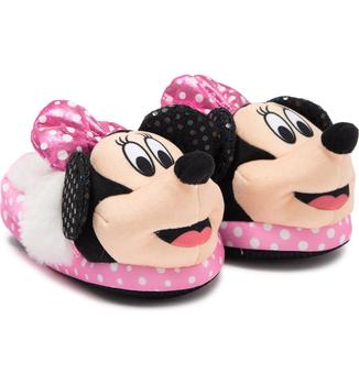 商品Disney Minnie Mouse Faux Fur Trim Slipper图片