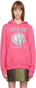 Moschino | Pink Graphic Hoodie 5.8折