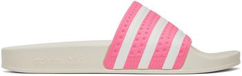 阿迪达斯拖鞋, Adidas | Pink & White Adilette Slides商品图片 额外8.5折, 额外八五折