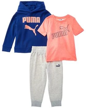 Puma | PUMA 3pc Fleece Pullover Hoodie, Jogger & T-Shirt Set,商家Premium Outlets,价格¥249