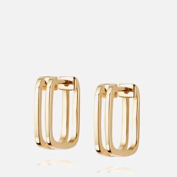 Daisy London | Daisy London Rupi Huggie Hoop Earrings - Sterling Silver/18K Gold Plate 