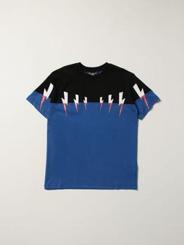 Neil Barrett | Neil Barrett t-shirt with lightning print商品图片,3.9折×额外7折, 额外七折
