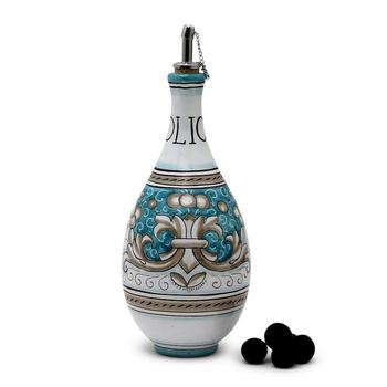 商品Deruta Colori: Traditional Olive Oil Bottle With Pourer OLIVE OIL BOTTLES图片