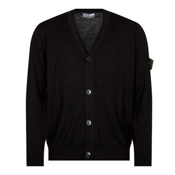 推荐Stone Island Pocket Cardigan - Black商品