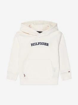 推荐Kids Hilfiger Arched Hoodie in White商品