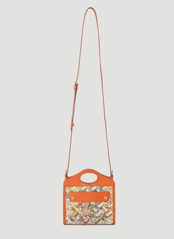 burberry tote, Burberry | Monogram Map Pocket Micro Tote Bag in Orange商品图片 