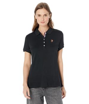 商品U.S. POLO ASSN. | Solid Small Pony Interlock Polo Shirt,商家6PM,价格¥132图片