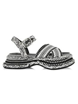 chloé鞋评价, Chloé | Meril Woven Sandals商品图片 