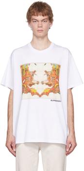 burberry t恤, Burberry | 白色 Map Print T 恤商品图片 