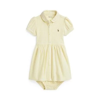 Ralph Lauren | Baby Girls Striped Knit Oxford Shirtdress,商家Macy's,价格¥388