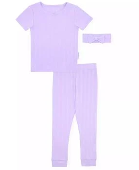 Max & Olivia | Baby and Toddler Girls 3-Piece Pointelle Pajama with Headband Set,商家Macy's,价格¥89