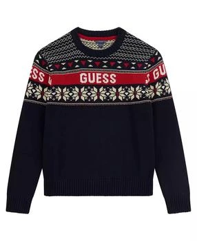 GUESS | Big Boy Long Sleeve Crewneck Sweater,商家Macy's,价格¥237