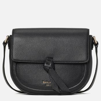 new york, Kate Spade | Kate Spade New York Women's Knott Saddle Bag - Black商品图片 额外7.5折, 额外七五折