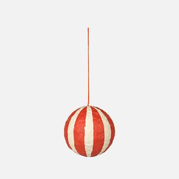 商品Broste Copenhagen Christmas Sphere Bauble - Large - Orange图片